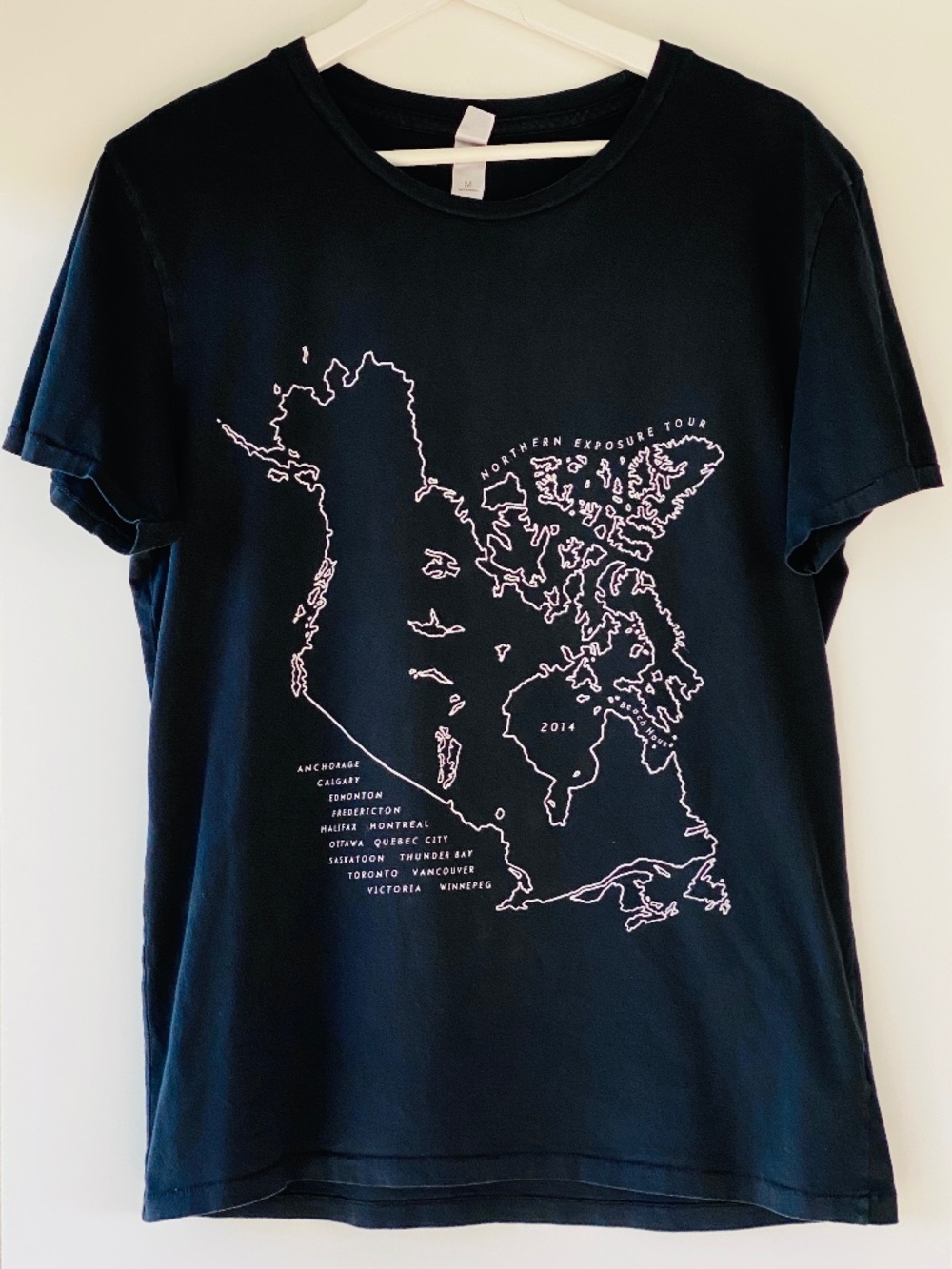 BEACH HOUSE Northern Exposure 2014 Canada Tour T-Shirt Size Medium Band Tee Rare